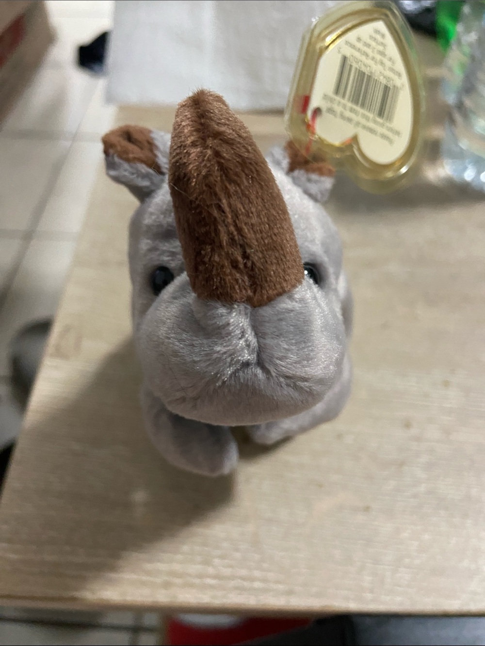 Ty Beanie Babies Spike the Rhino DOB August 13, 1996 MWMT